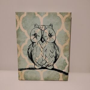 Hobby Lobby Blue and Black Owl Art Wall Decor